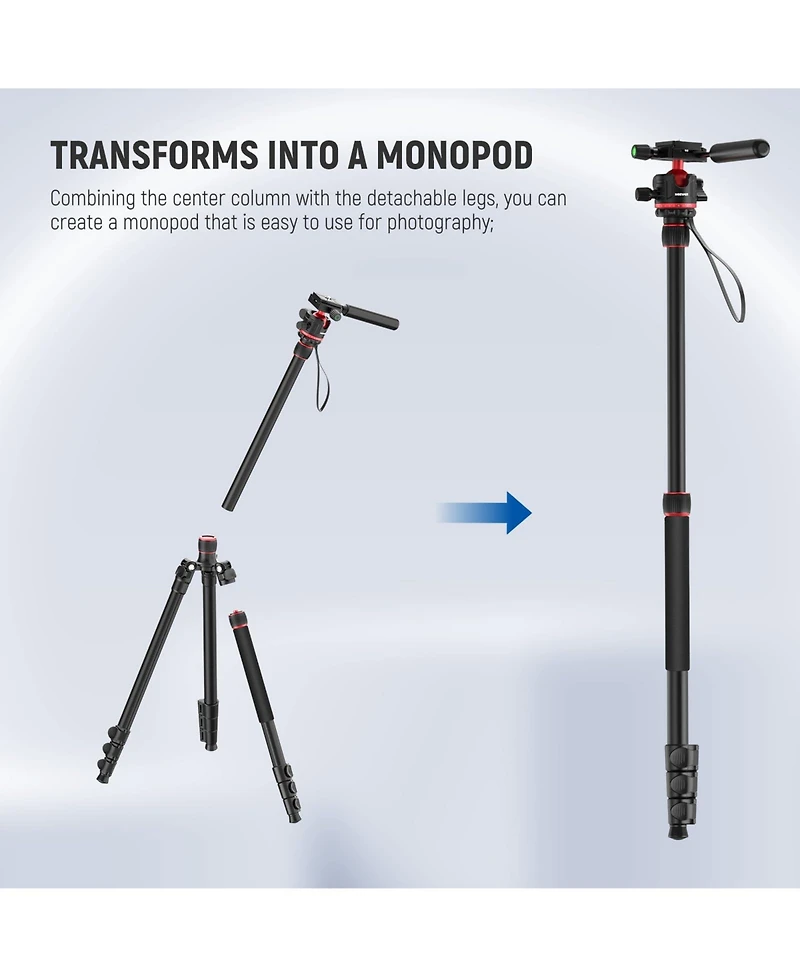 Neewer TP08 Camera Tripod with 13lb