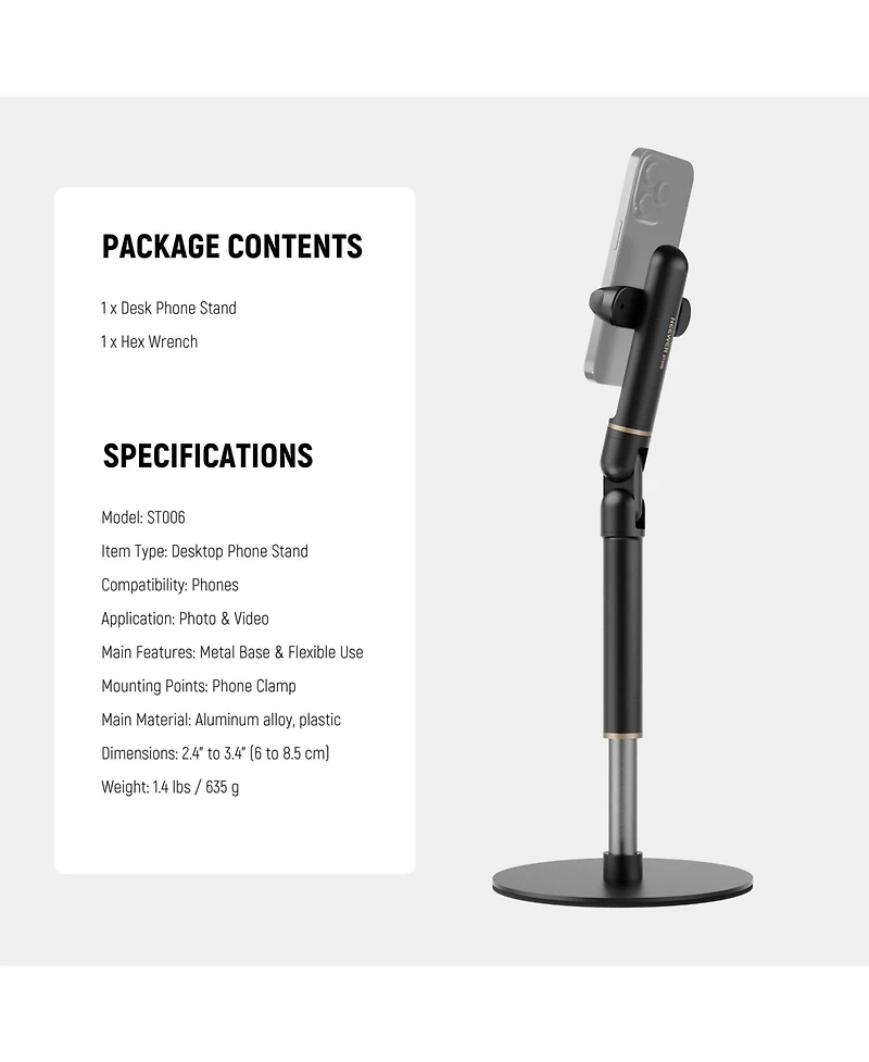 Neewer ST006 Camera Mounting Accessory for select iPhone and Android mobile devices