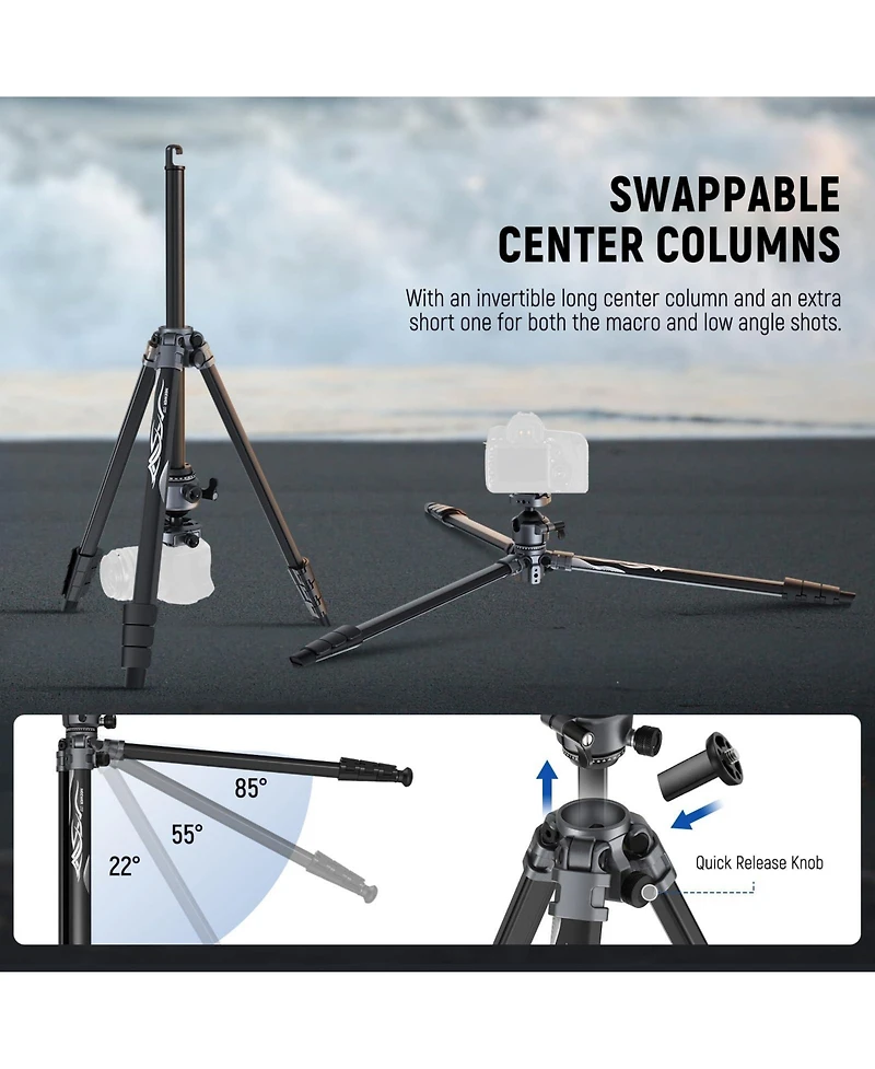 Neewer LT07 Camera Tripod with 22lb for Pd Tripod Plate