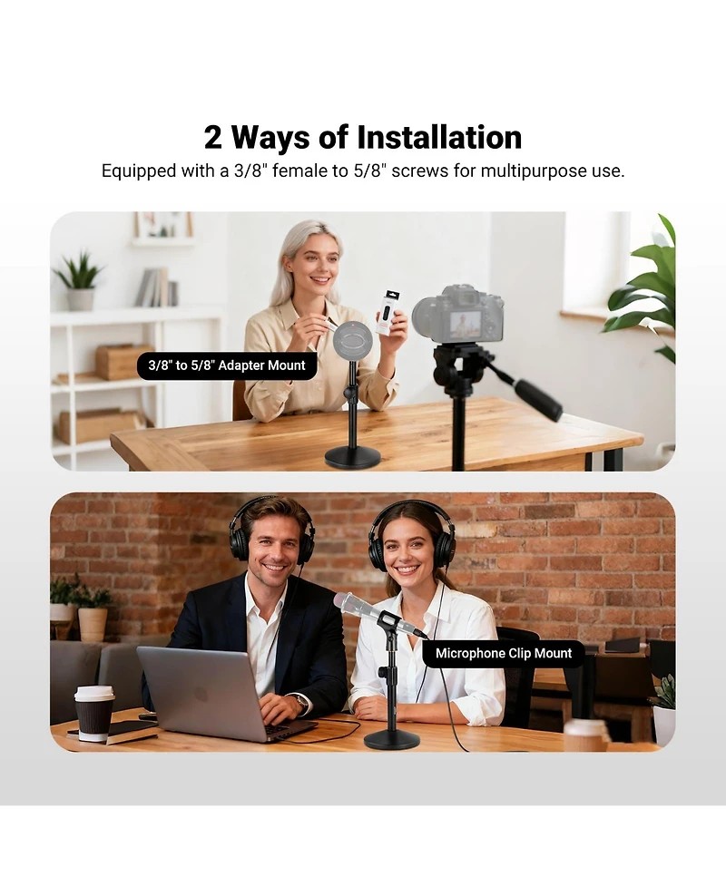 Neewer MS015 Microphone with 3.3 lbs for Yeti Snowball HyperX QuadCast SoloCast Shure