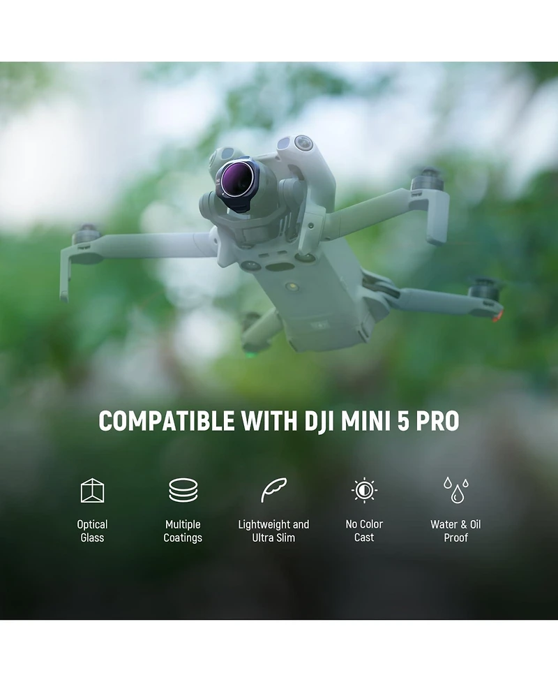 Neewer ND8 Camera Lens Accessory with ND8, ND16, ND32 for Dji Mini 5 Pro Drone Camera