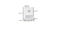 flynama Kids Toy Storage Cabinet with Doors and Open Shelf