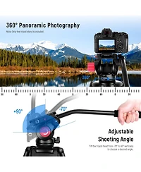 Neewer Camera Tripod with 200cm, 17.6lb, 8kg for select Canon, Nikon and Sony cameras