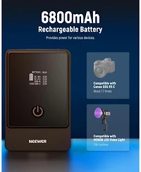 Neewer PS099E Camera Mounting Accessory with 6800mAh, 99Wh for SmallRig Bmpcc 4k 6k