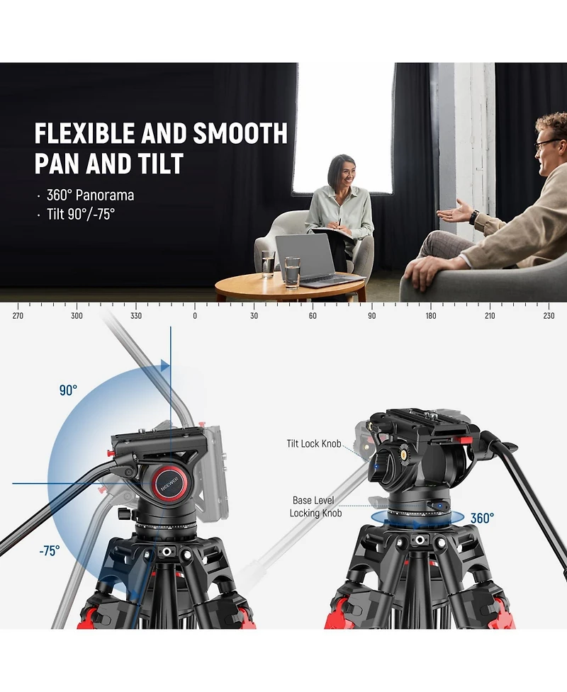 Neewer LL27 Camera Tripod with 17.6lb