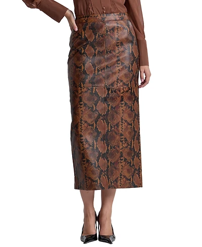 Avec Les Filles Women's Fitted Midi Skirt