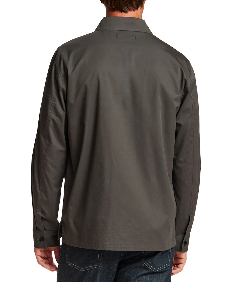 Vintage & Black Men's Twill Overshirt Jacket