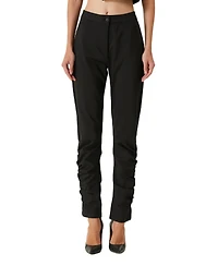 Pcfg Women's Stretch Virgin Wool-Blend Draped Pants
