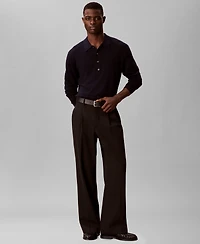 Calvin Klein Men's Extra Fine Merino Polo Sweater