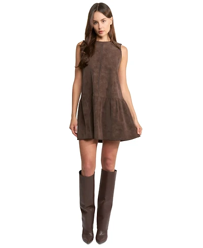 En Saison Women's Pauline Sleeveless Round Neck Mini Dress