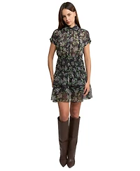 En Saison Women's Lindsey Collared Button-Front Mini Dress