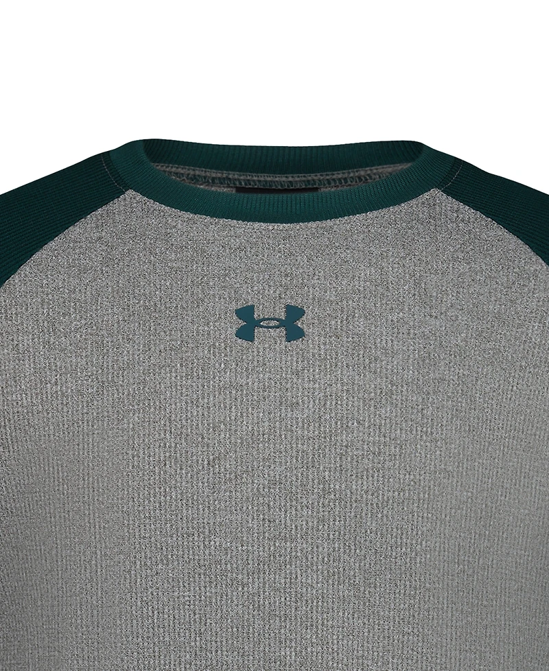 Under Armour Boys' 8-20 Color-Blocked Raglan Long-Sleeve T-Shirt