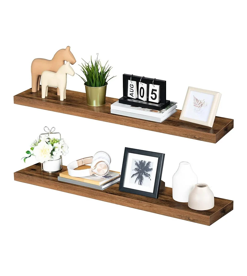Slickblue Set of Wall Floating Shelves for Storage and Display