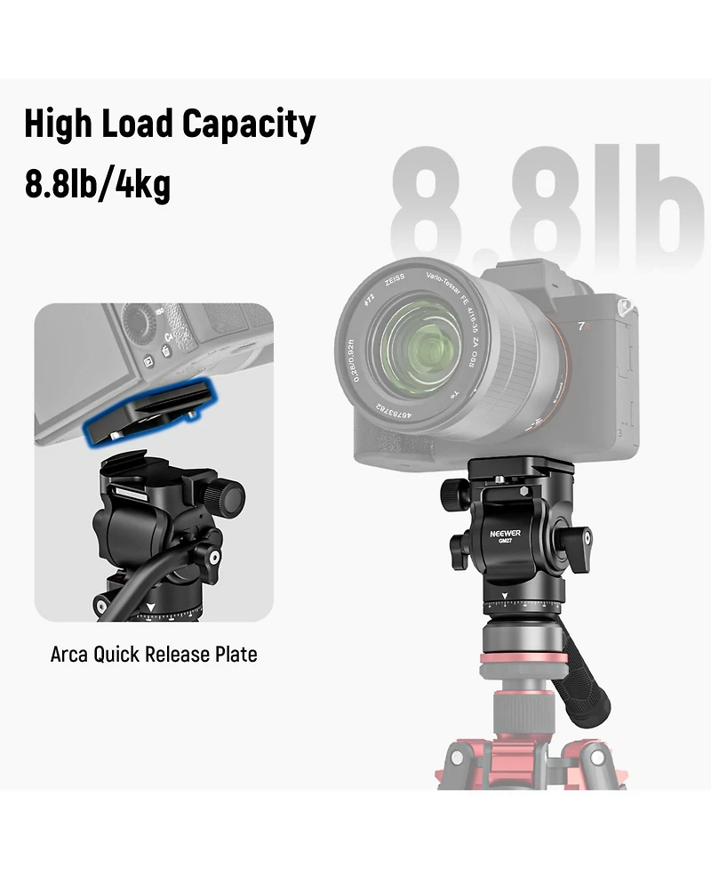 Neewer GM27 Camera Tripod with 8.8lb, 4kg