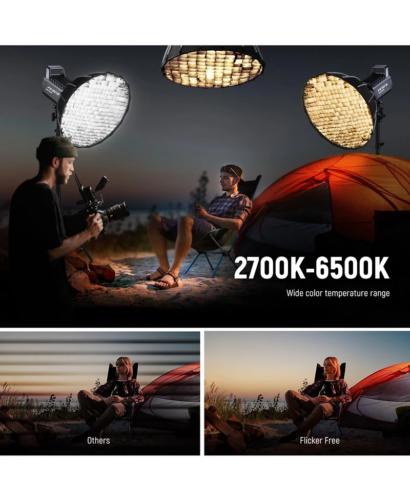 Neewer FS150B Led Video Light with 130W, 72000lux, 2700K-6500K