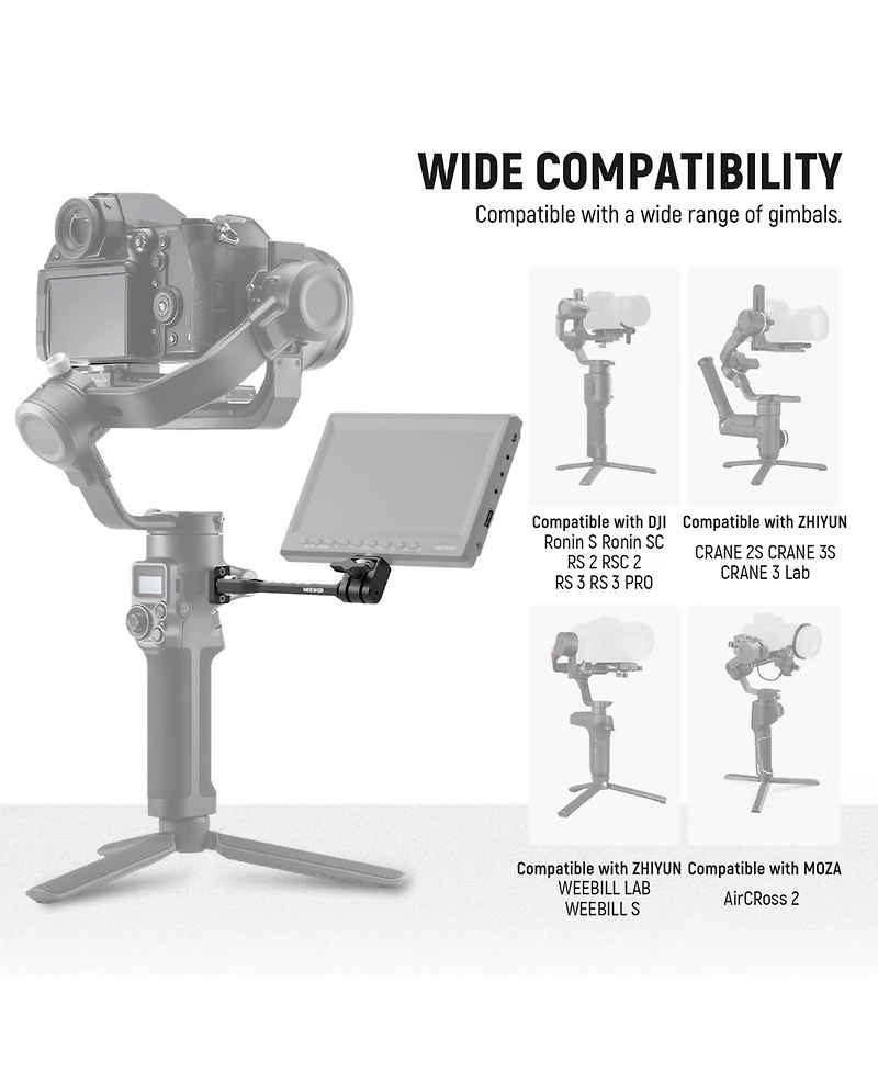 Neewer GA005 Camera Mounting Accessory with 4 Inches for Dji RS4 Pro RS3 RS2 RSC2 Zhiyun Crane
