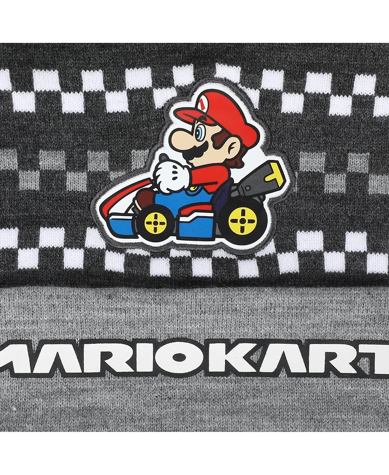 Super Mario Boys' and Girls' Graphic Beanie and Matching Gloves, 2-Piece Set