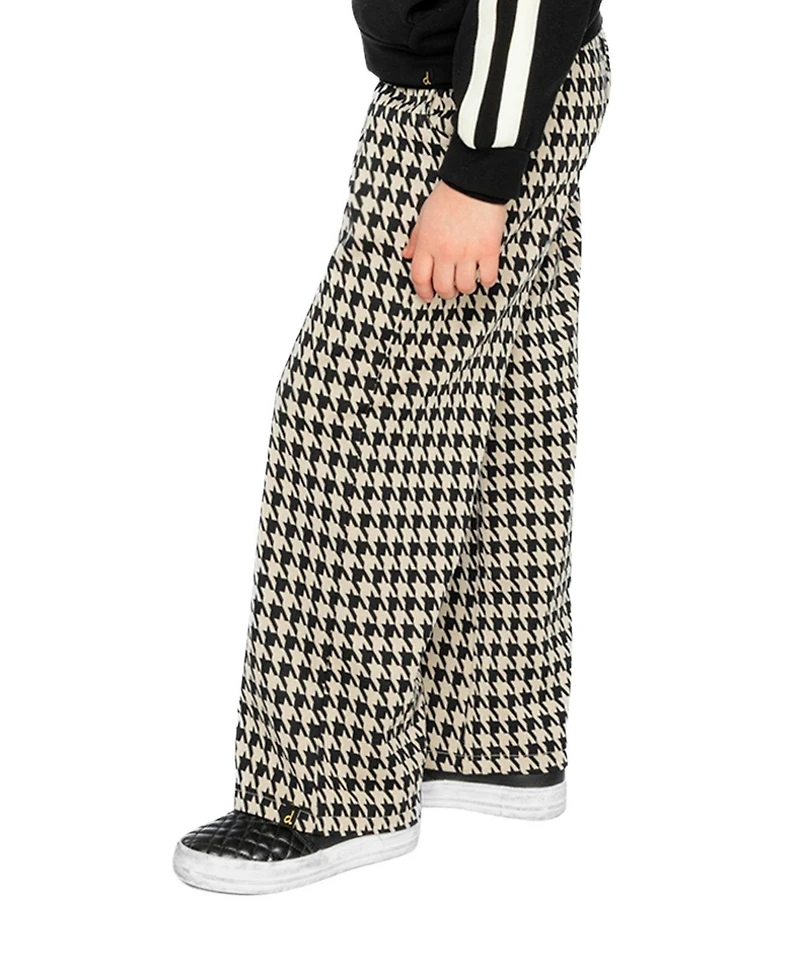 Deux par Little and Big Girl 6-14 Flare Pants Houndstooth