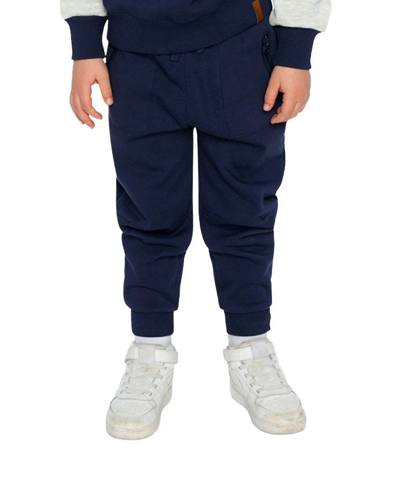 Deux par Deux Toddler Boy Fleece Sweatpants with Pockets