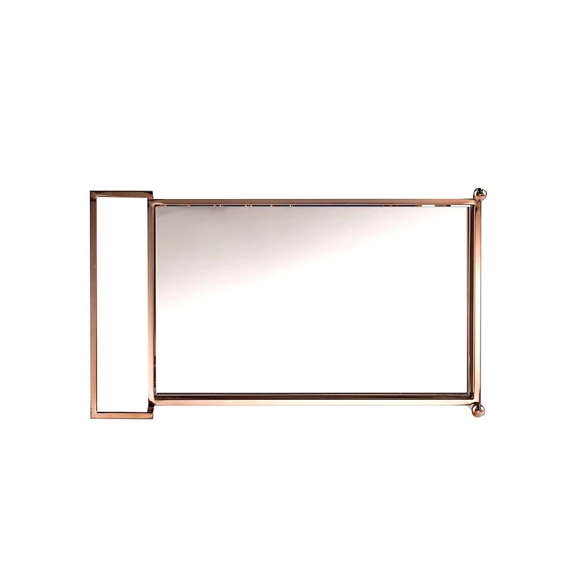 Augusta Home Ivers Metal Mirrored Bar Cart