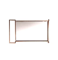 Augusta Home Ivers Metal Mirrored Bar Cart