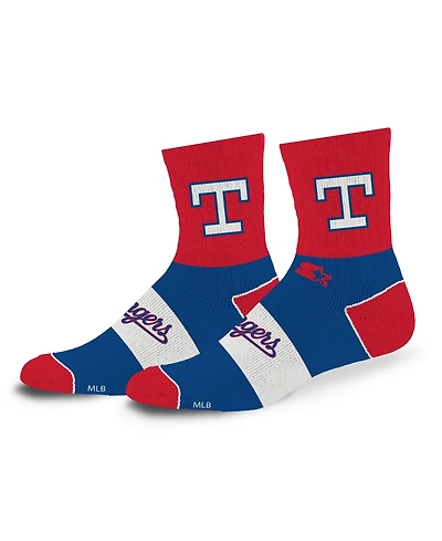 Starter Men's and Women's Texas Rangers Trifecta Throwback Mid-Crew Socks