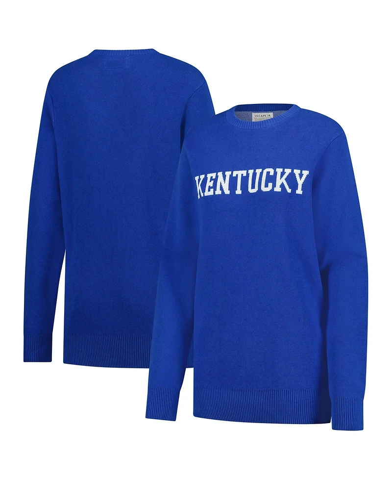 Uscape Apparel Men's and Women's Royal Kentucky Wildcats Renew Knit Vintage Sweater