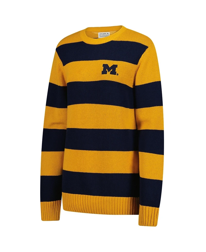 Uscape Apparel Men's and Women's Maize Michigan Wolverines Renew Knit Stadium Sweater