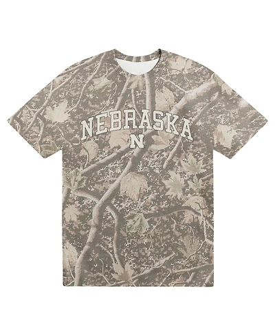 Uscape Apparel Men's Camo Nebraska Huskers Back Bay Heavyweight T-Shirt