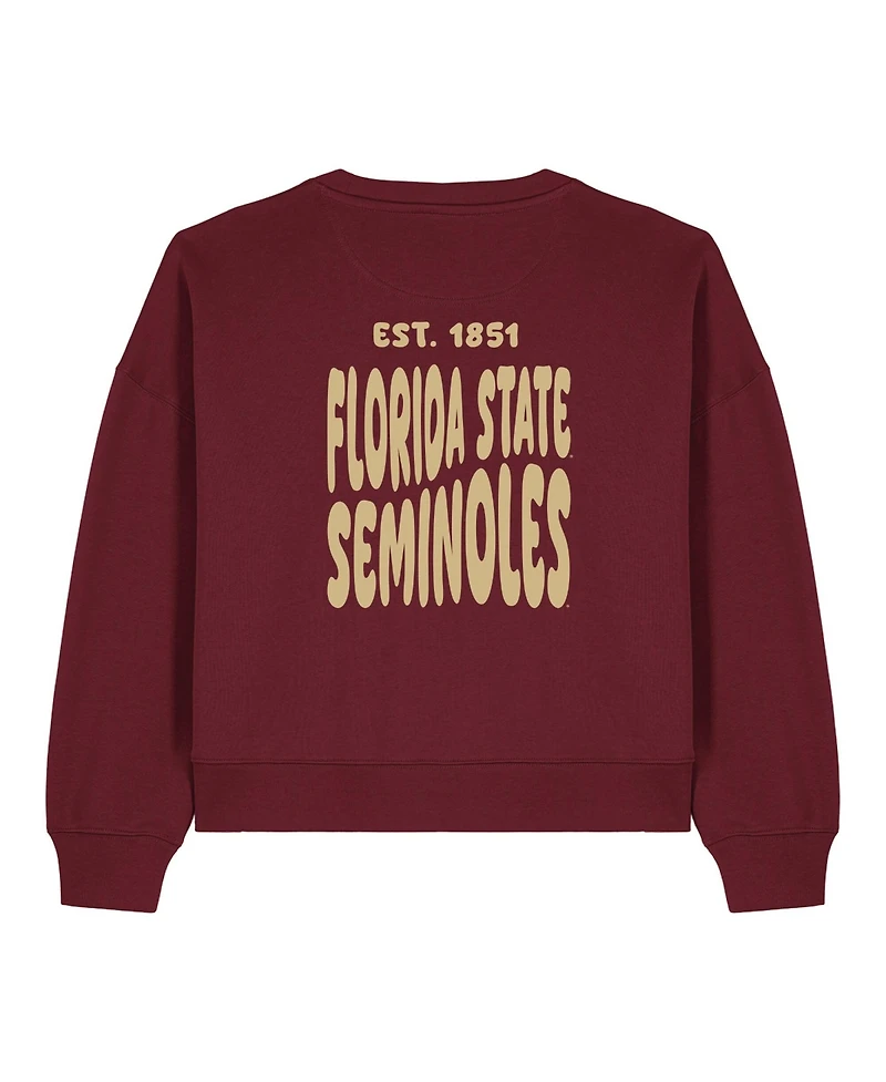 Uscape Apparel Women's Garnet Florida State Seminoles Cloud Sweatshirt