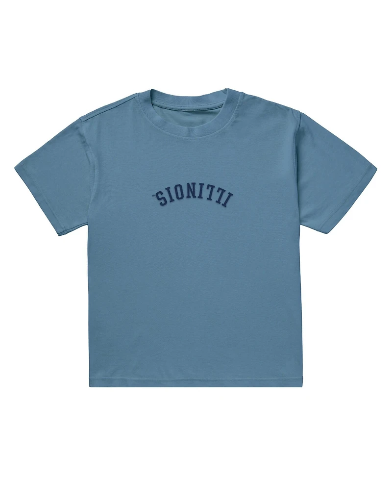 Uscape Apparel Men's Light Blue Illinois Fighting Illini Upside Down Embroidered Vintage Heavyweight T-Shirt