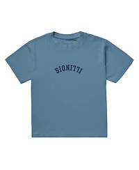 Uscape Apparel Men's Light Blue Illinois Fighting Illini Upside Down Embroidered Vintage Heavyweight T-Shirt