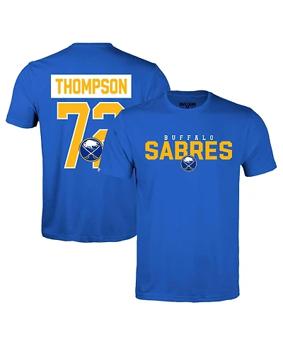 LevelWear Men's Tage Thompson Royal Buffalo Sabres Richmond Name & Number T-Shirt