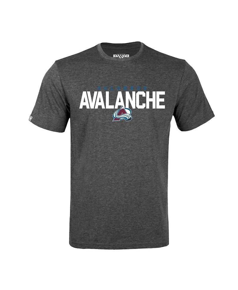 LevelWear Men's Nathan MacKinnon Gray Colorado Avalanche Richmond Name & Number T-Shirt