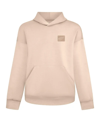 LevelWear Men's and Women's Khaki Detroit Red Wings Tri-Blend Luxe Signature Hoodie