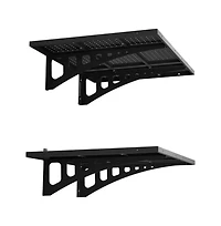 Viyet 2-Pack Heavy Duty Wall Mounted Shelving - 560lb Steel Floating Garage Storage Rack