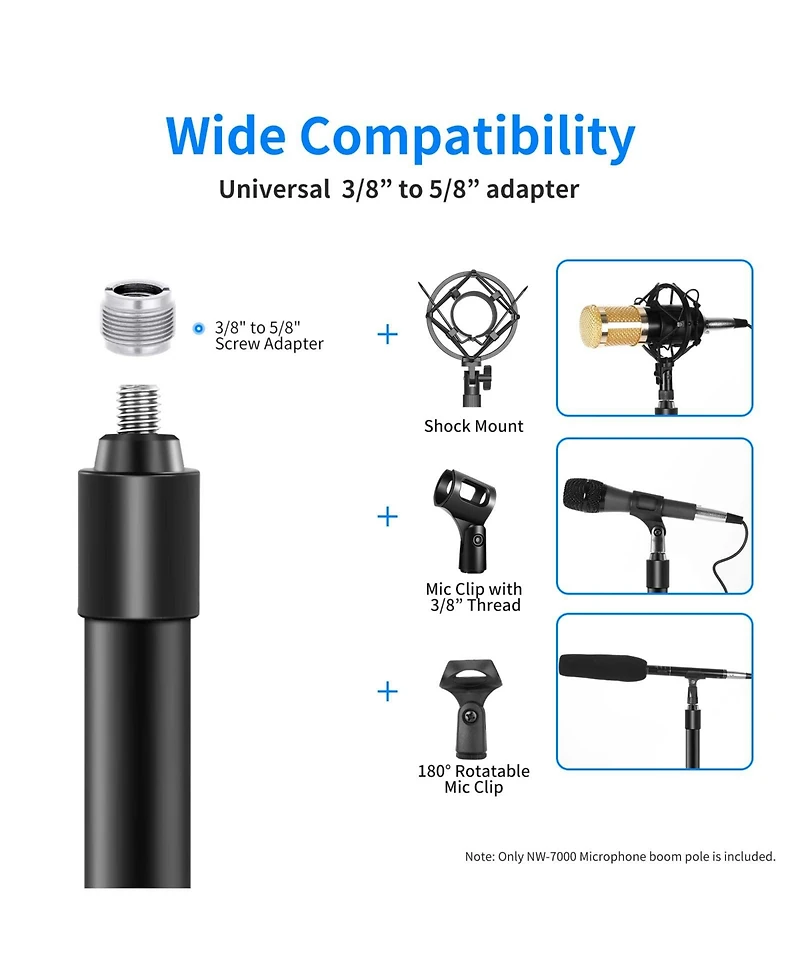 Neewer Nw-7000 Microphone with 3ft, 8ft