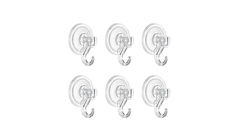 Viyet 6-Pack Heavy-Duty Vacuum Suction Hooks