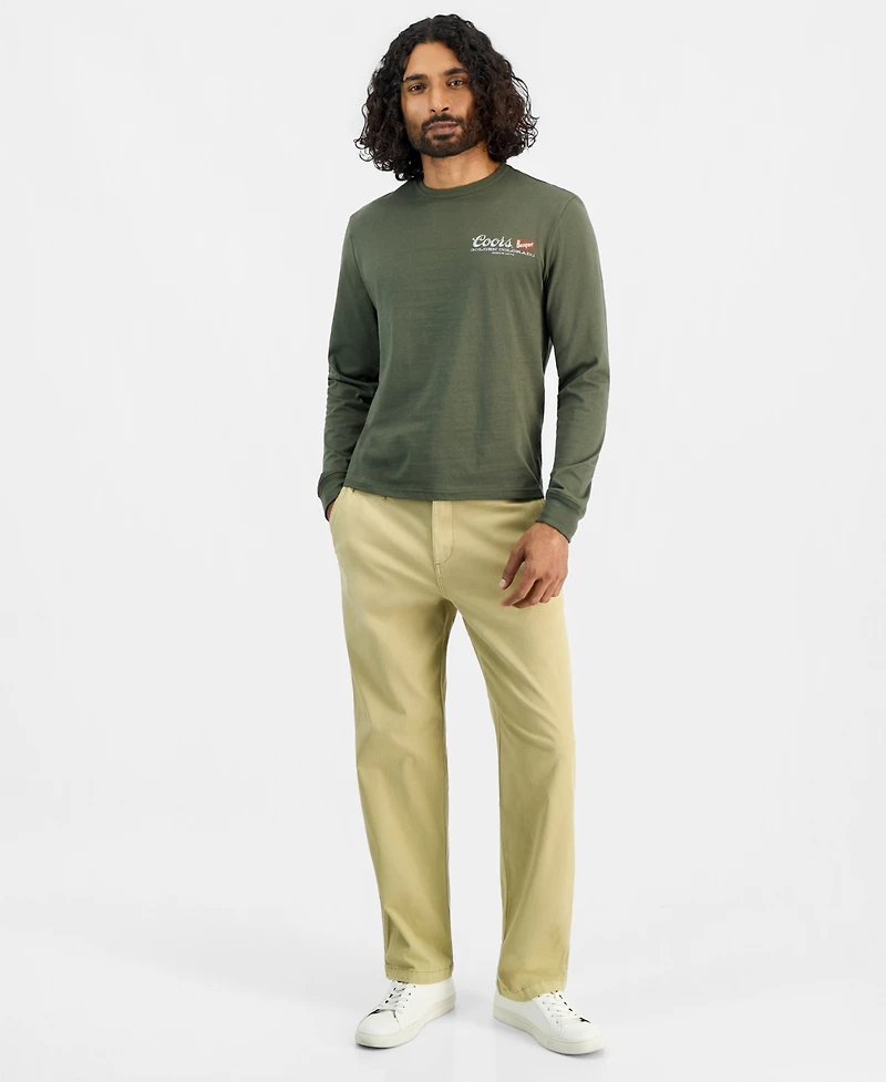 Sun + Stone Men's Long-Sleeve Coors Scenic Cotton T-Shirt, Macy's Exclusive