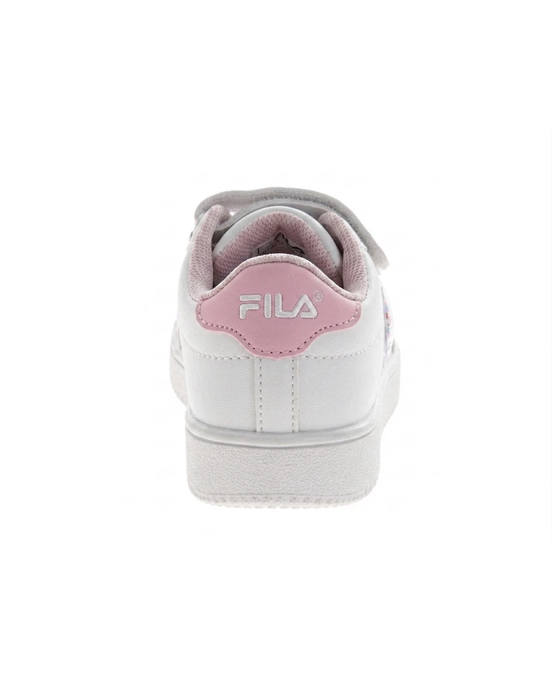 Laura Ashley Little Girls (5-10) Hook-and-Loop Star Casual Shoes with Rainbow Charm Detail Fashion Sneakers (Toddler)