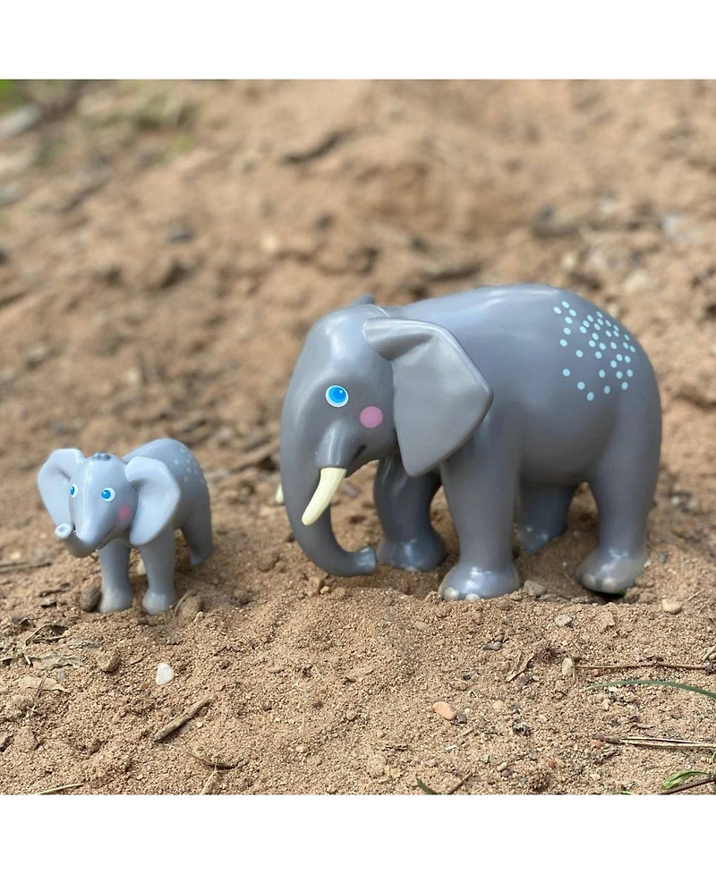Haba Little Friends Elephant - Chunky Plastic Zoo Animal Toy Figure (4.5" Tall)