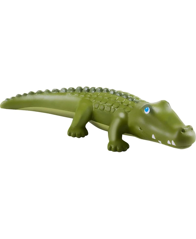 Haba Little Friends Crocodile - 7" Chunky Plastic Zoo Animal Toy Figure