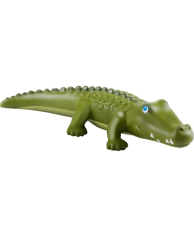 Haba Little Friends Crocodile - 7" Chunky Plastic Zoo Animal Toy Figure