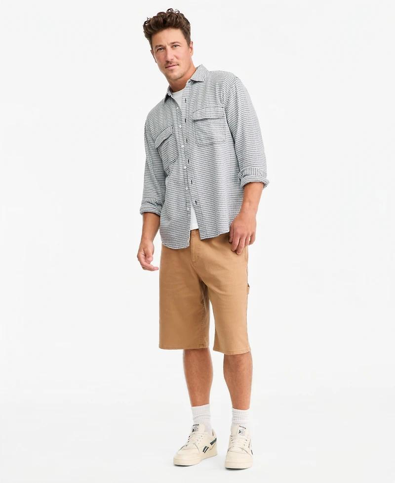 Sun + Stone Men's Long-Sleeve Lawrence Dobby Shirt, Macy's Exclusive