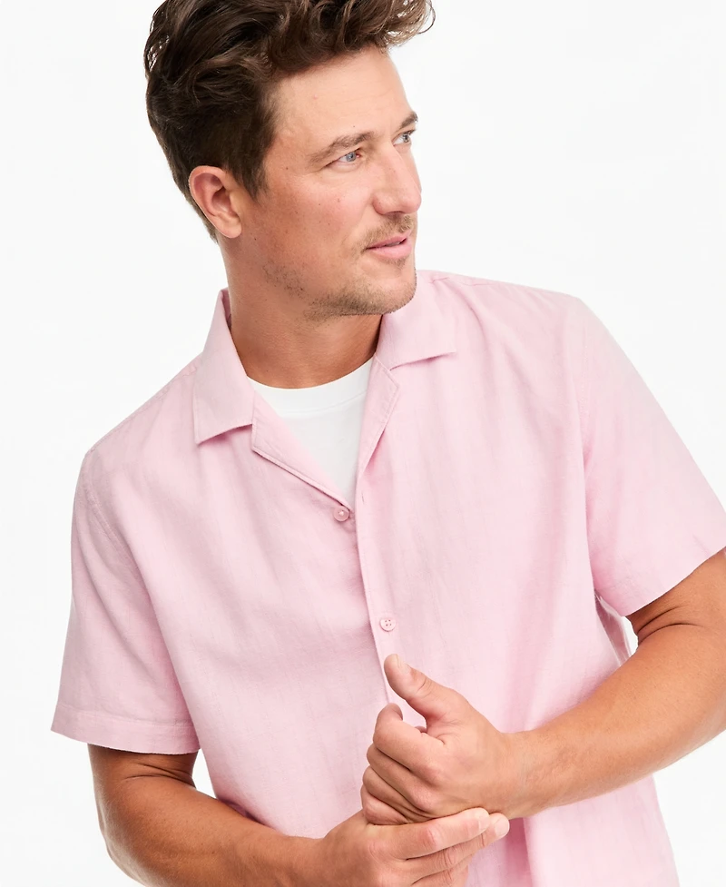 Sun + Stone Men's Short-Sleeve Camp James Shirt, Macy's Exclusive