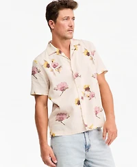 Sun + Stone Men's Short-Sleeve Scape Pressed Floral Camp Shirt, Macy's Exclusive
