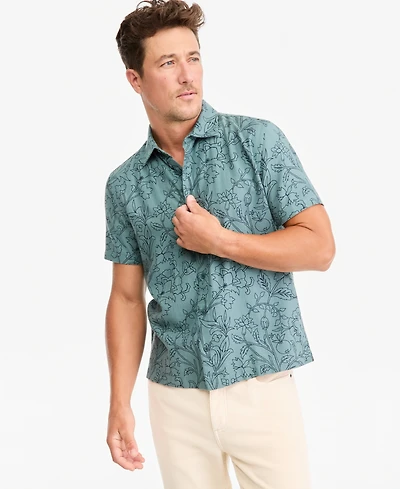Sun + Stone Men's Short-Sleeve Tony Floral Shirt, Macy's Exclusive