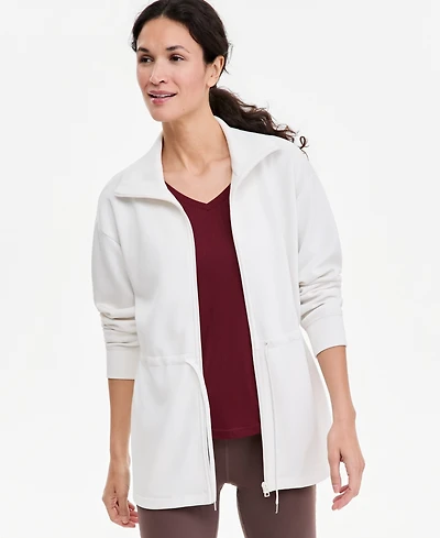 Id Ideology Women's Butter-Soft Tie-Waist Full-Zip Jacket, Macy's Exclusive