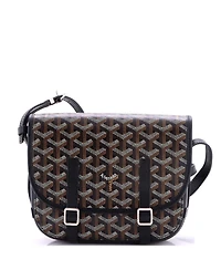 Pre-Owned Goyard Pm Belvedere Messenger Bag Coated Canvas with Leather