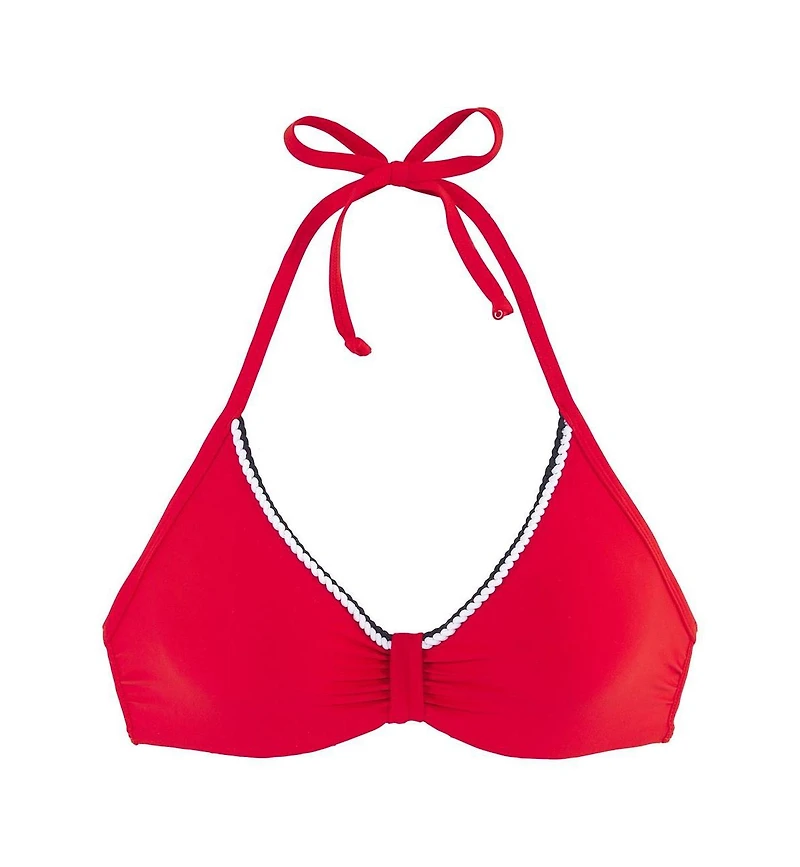 Lascana Women's Contrast Trim Underwire Bikini Swimsuit Top Bra Sizing